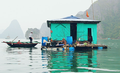 海上人家水上人家背景