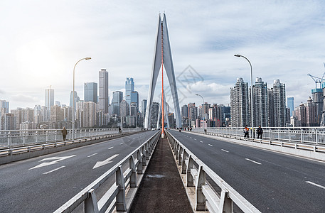 重庆道路交通与城市建筑背景图片