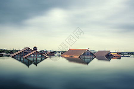 上海松江广富林水下博物馆高清图片