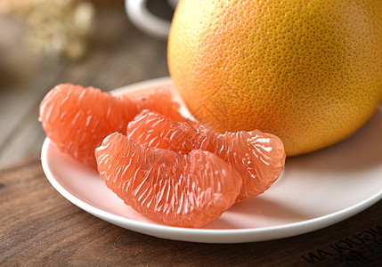 红心蜜柚水果红柚主题高清图片