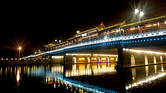 苏州平门桥夜景图片