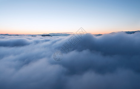 高空云海云海背景素材背景