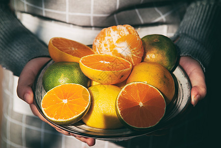 高清桔子素材新鲜美味的橘子背景