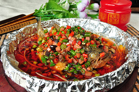 锡纸剁椒石斑鱼图片