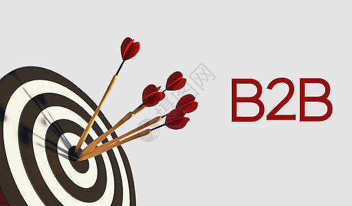 网络零售业箭靶上的b2b设计图片