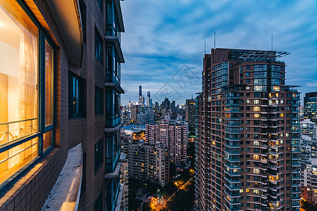 上海城市夜景背景图片