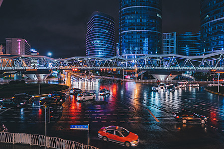 城市夜景交通图片