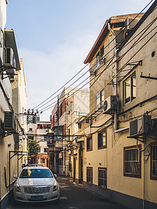 城市建筑上海弄堂背景图片