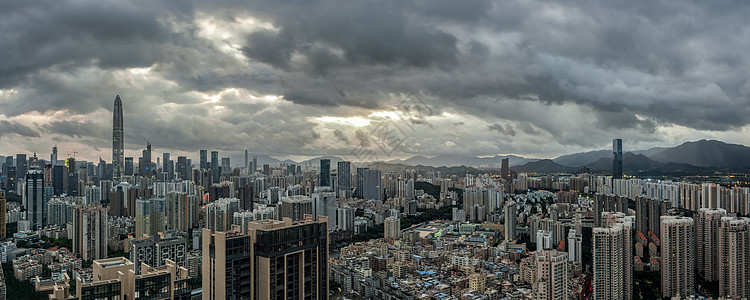 深圳城市全景图图片