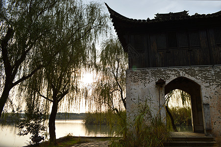 常熟沙家浜风景区建筑图片