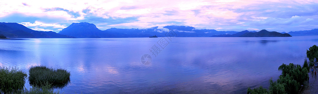 泸沽湖背景图片