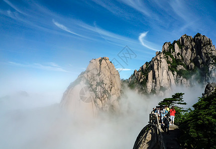 黄山云海观景图片