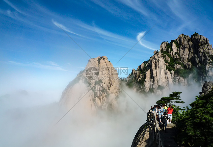 黄山云海观景图片