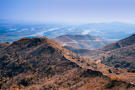 重阳节登高重阳节武汉黄陂龙王尖山脉背景