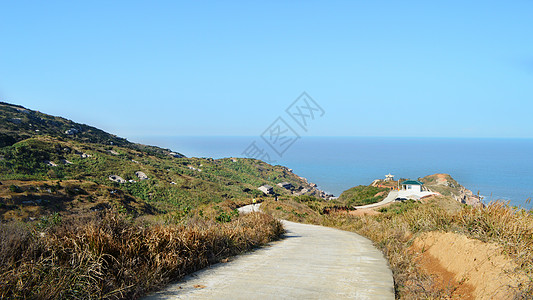 东极岛道路小径背景