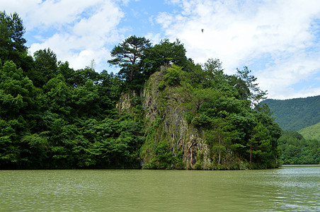 云和湖仙宫风景区背景