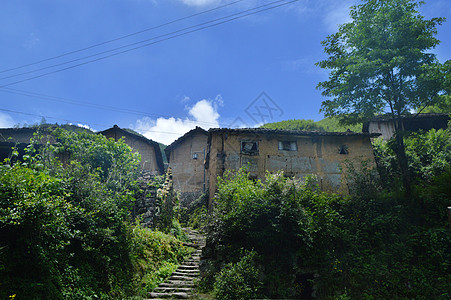 云和坑根石寨风景照高清图片