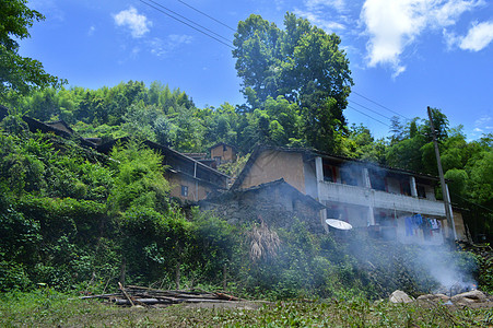 云和坑根石寨风景照高清图片