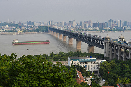 武汉长江大桥背景图片