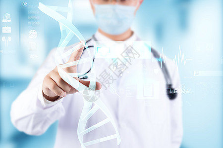 DNA研究虚拟医学屏幕高清图片