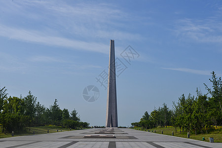 合肥巢湖边的渡江战役纪念馆旅游景点高清图片素材