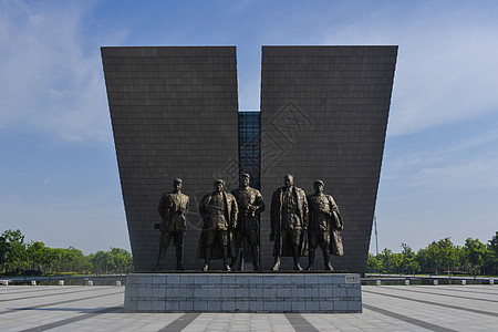 合肥巢湖边的渡江战役纪念馆图片