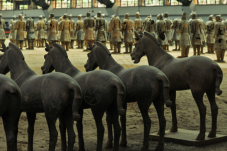 西安兵马俑博物馆背景图片