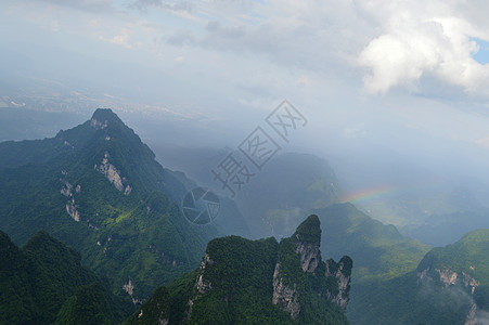 张家界天门山风景区图片