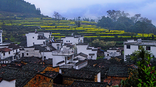 徽派建筑马头墙婺源县徽派建筑背景