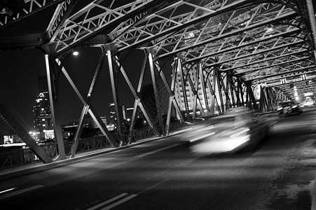 上海外白渡桥夜景背景图片
