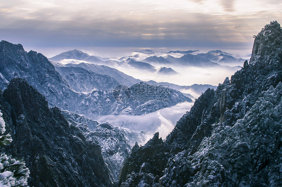 黄山冬季风光图片