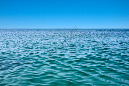 天与海水天相接背景