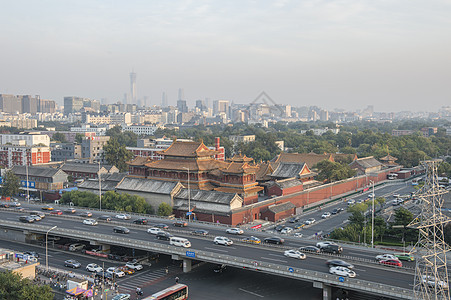 俯瞰雍和宫背景图片