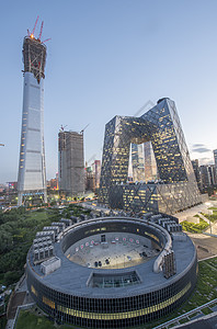 北京CBD国贸cbd景色背景