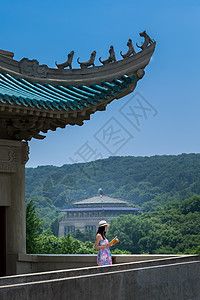 运动美女武汉大学晨读的美女背景