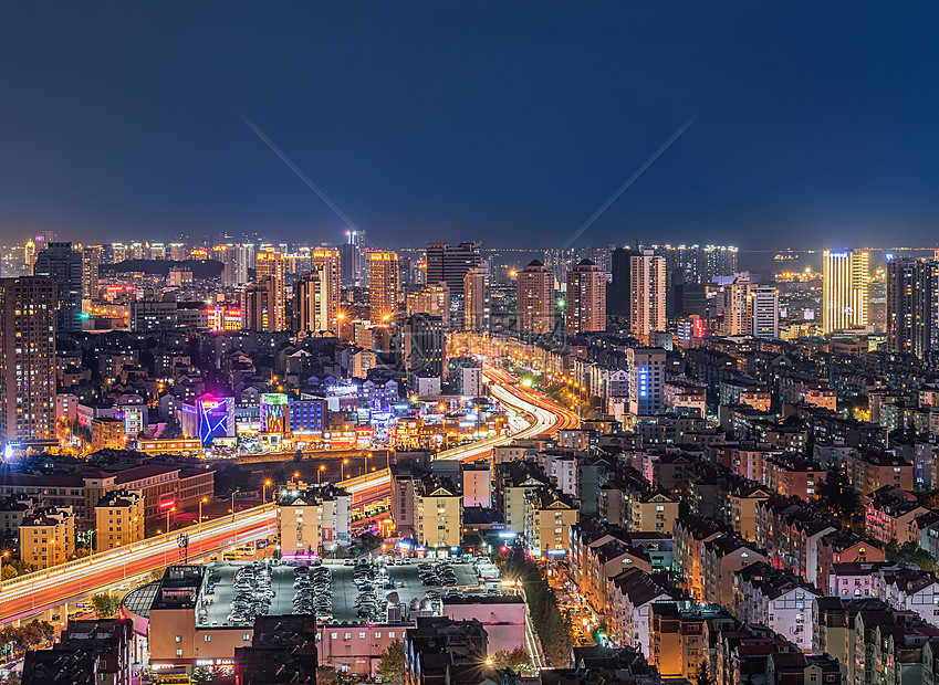 ‘~山东青岛城市夜景  ~’ 的图片