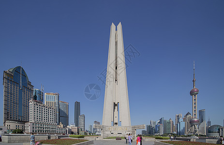 上海人民英雄纪念碑背景图片