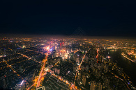 俯瞰都市夜景图片