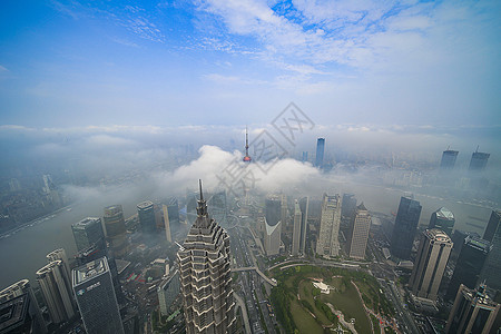 上海浦东新区陆家嘴背景