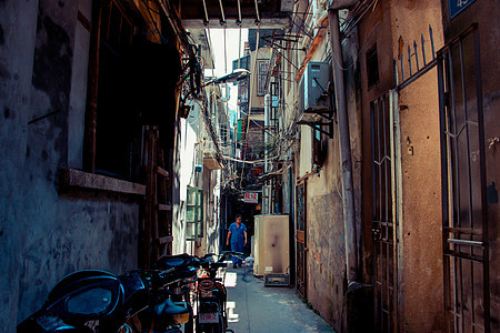 上海某小巷子背景图片