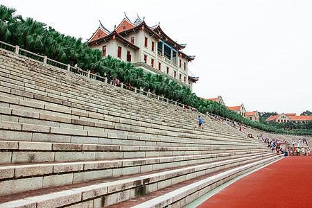 厦门大学运动场厦门大学操场一角背景