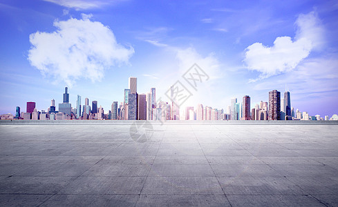 城市平台背景图片