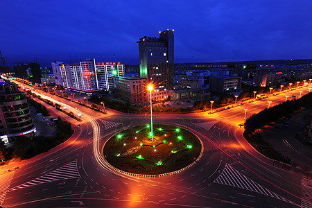 黑河城市夜景图片