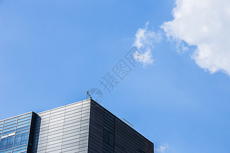 建筑与蓝天白云图片