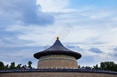 北京天坛公园古建筑背景图片