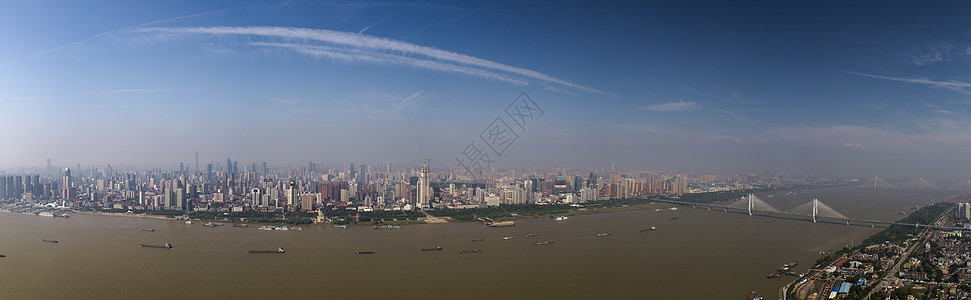 长江万里图武汉城市建筑风光背景