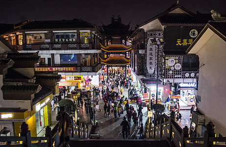 南禅寺美食街夜市地摊经济高清图片素材