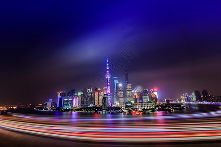 绚烂璀璨的上海外滩夜景图片