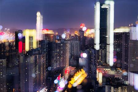 夜色朦胧的重庆城市风景高清图片