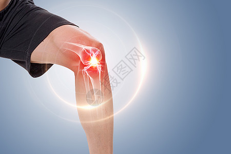 骨质疏松人体膝关节疼痛设计图片